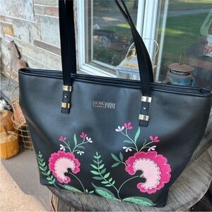 Kenneth Cole Reaction Black Floral‎ Tote